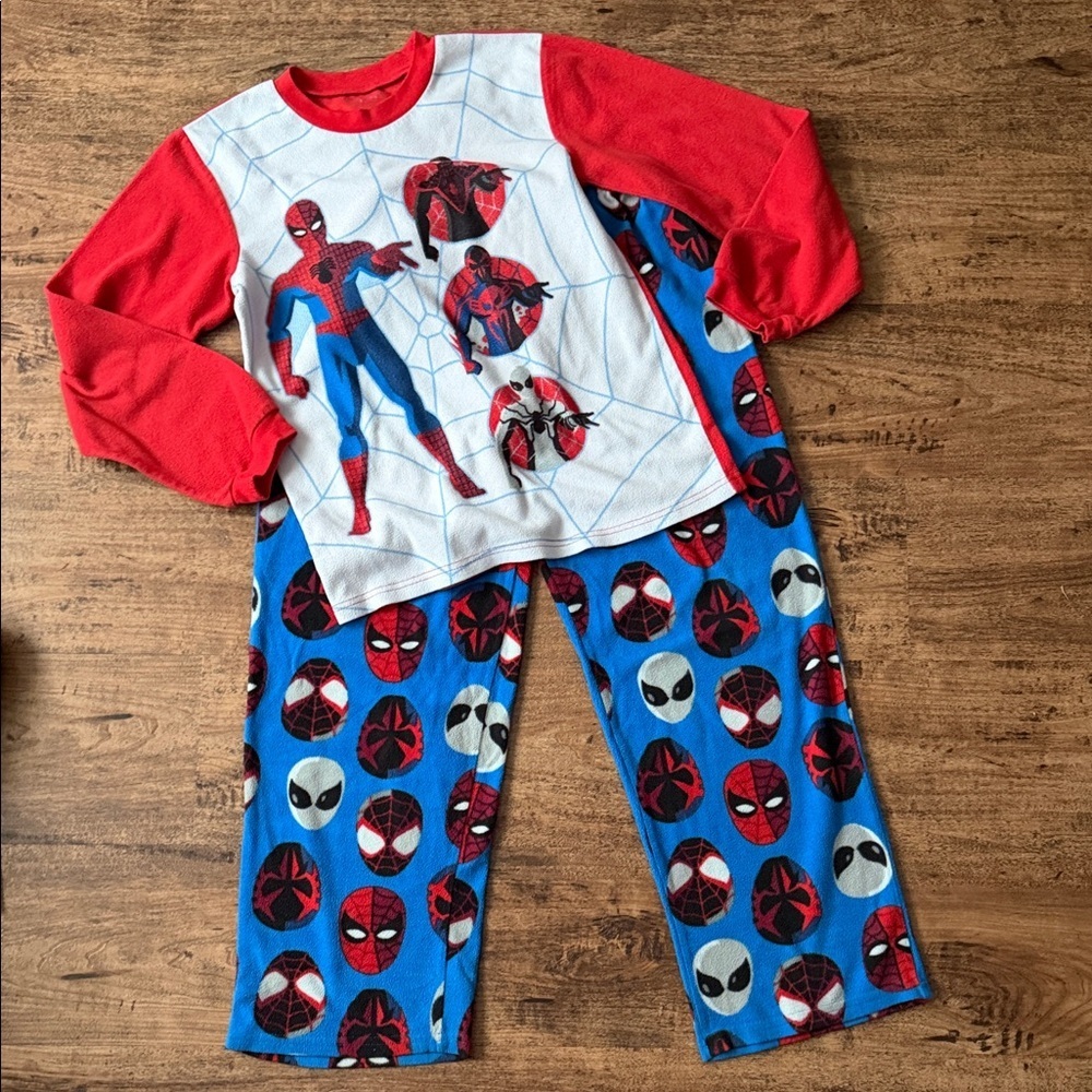 Spider-Man Pajama Set with Red and Blue Design size 12/14